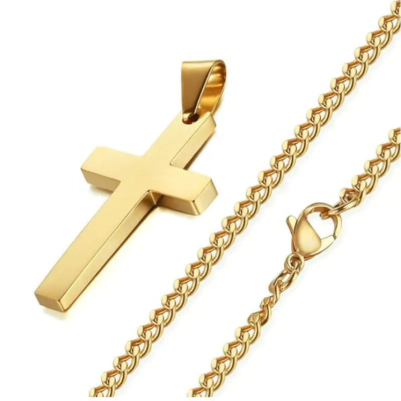 Cross Alloy Chain Necklace