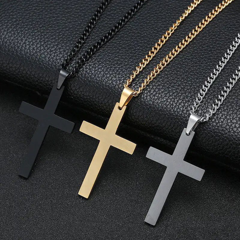 Cross Alloy Chain Necklace